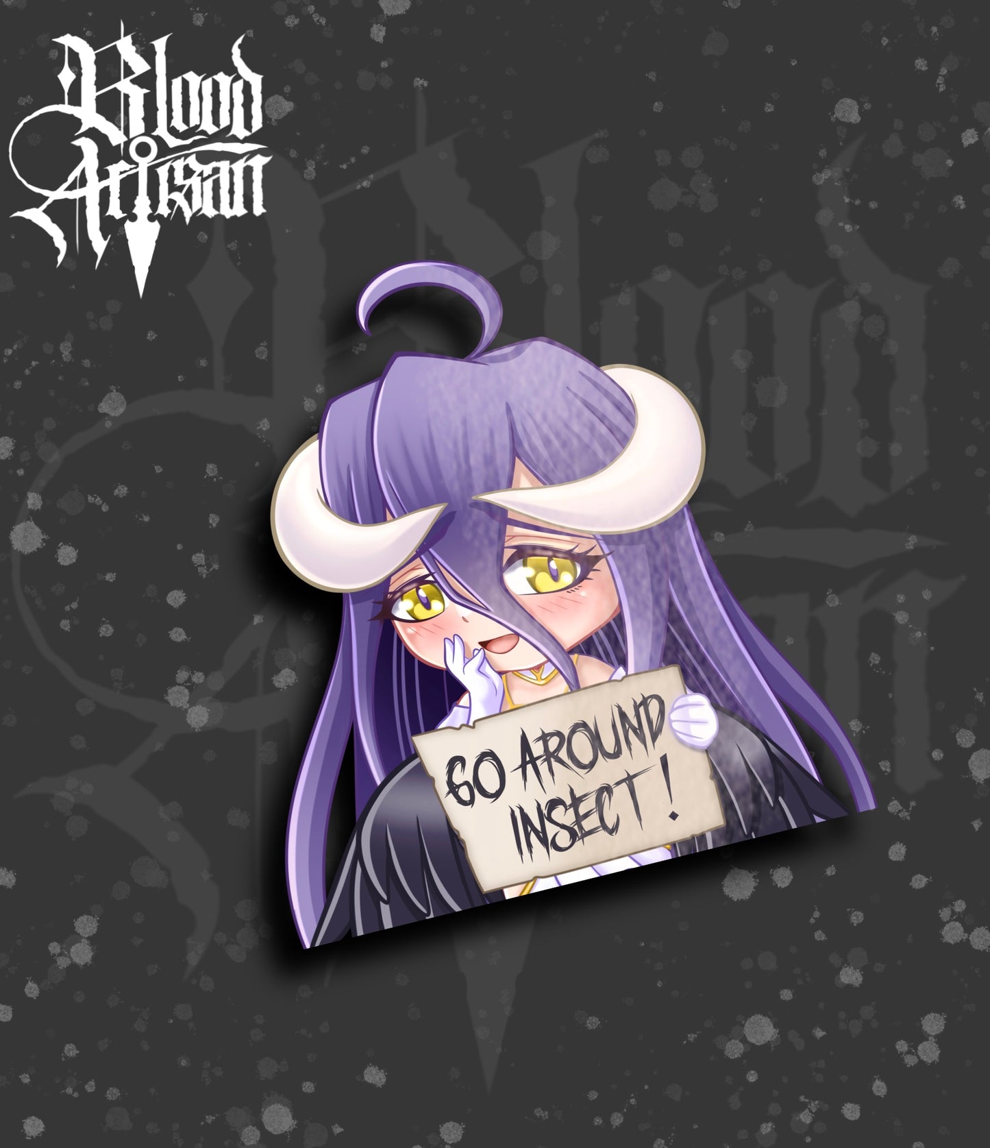 Albedo Chibi Peeker
