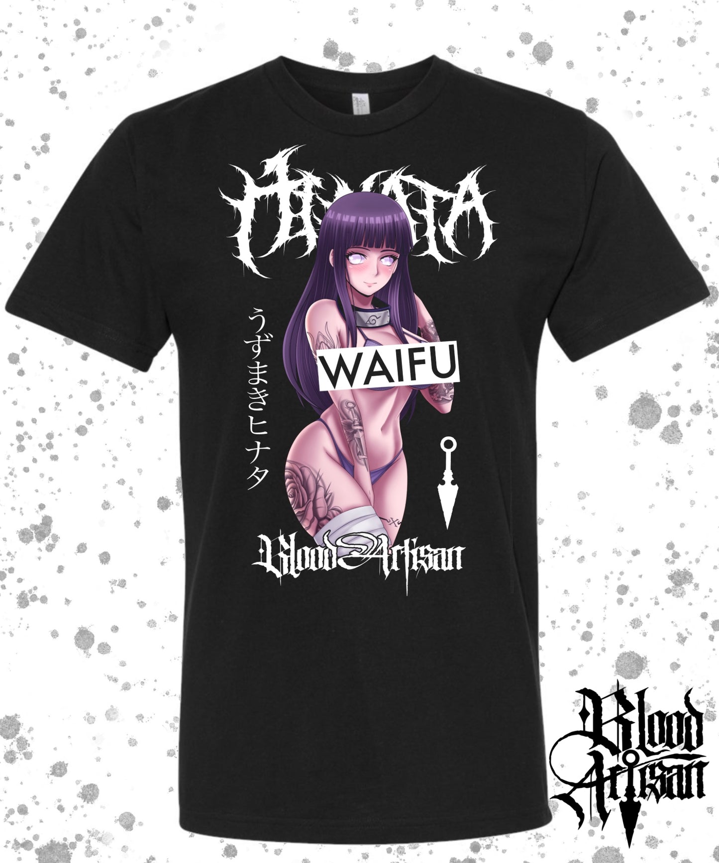 Hinata V6 Waifu Censored T-Shirt