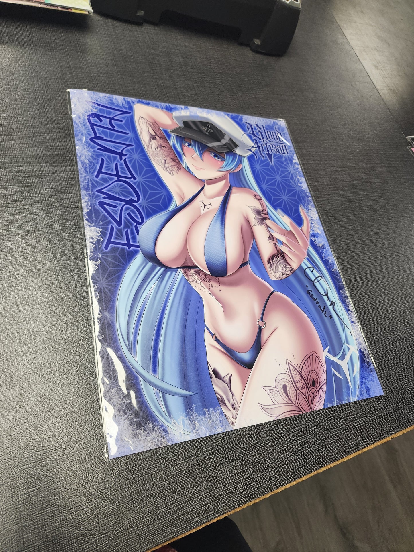 Signed Esdeath Print By Christine Auten