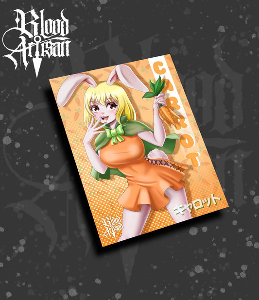 Carrot Clothed Print