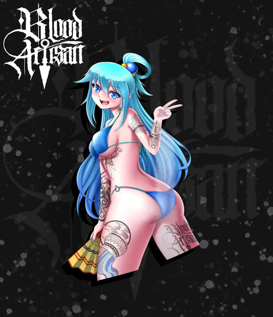 Aqua Decal