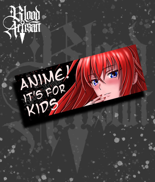 Anime For Kids Bumper Sticker