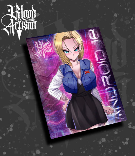 Android 18 V2 Clothed Print