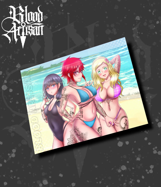 Tomo-Chan Gals Print
