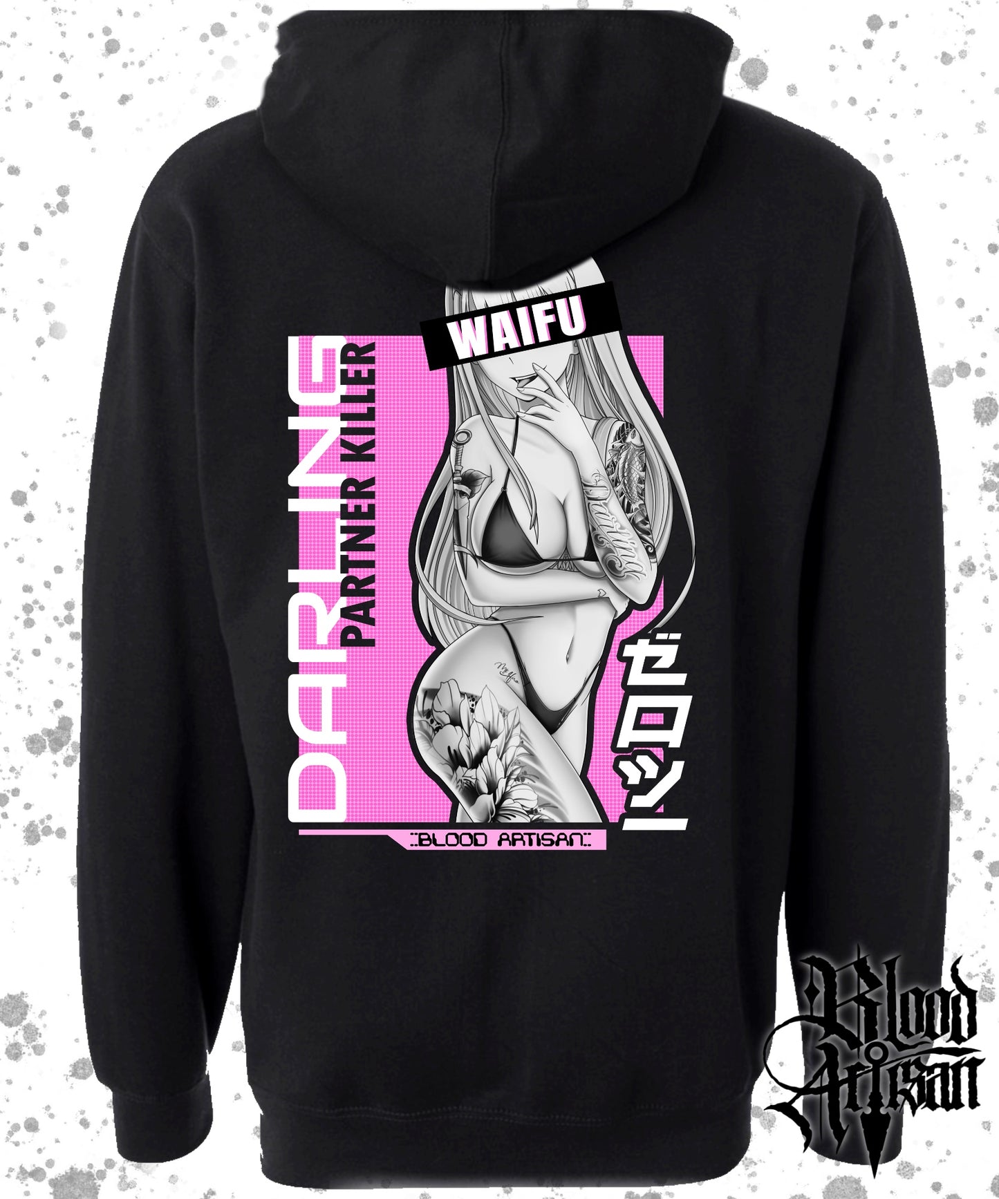 Zerotwo V2  Waifu Hoodie