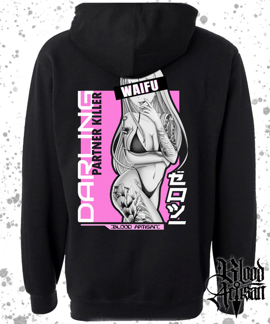 Zerotwo V2  Waifu Hoodie