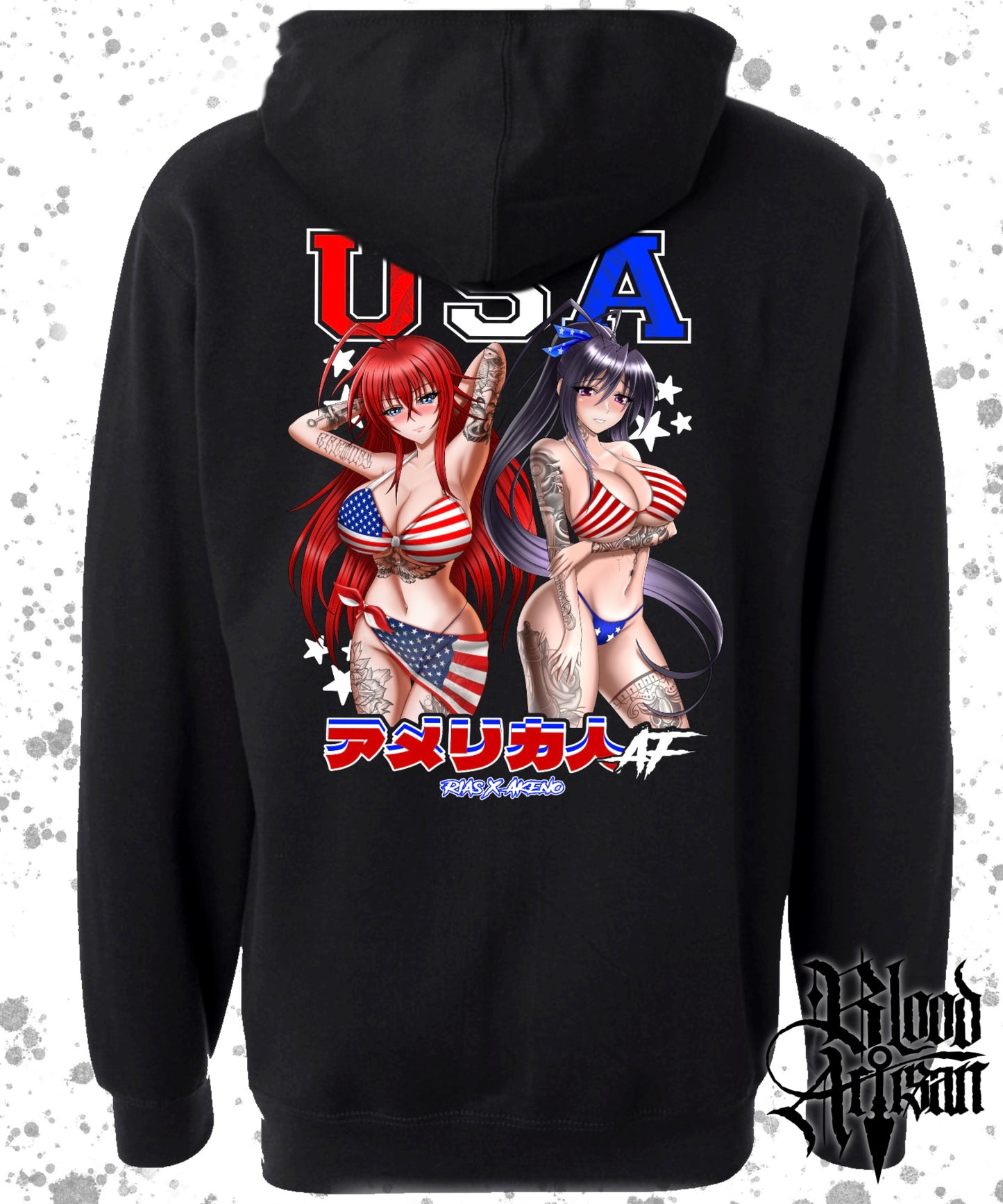 American Rias And Akeno Hoodie
