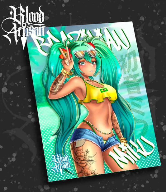 Brazilian Miku Clothed Print