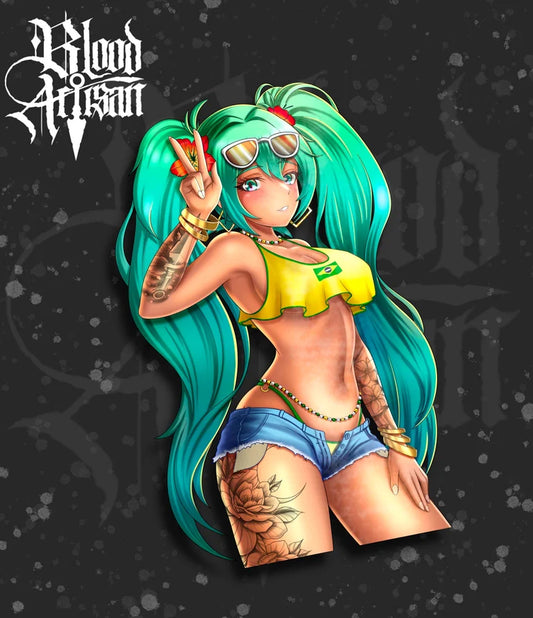 Brazilian Miku Clothed Decal