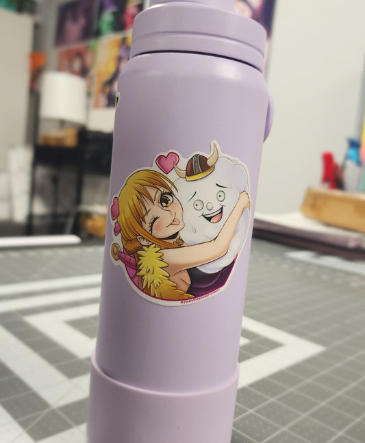 Nami and Zeus Sticker
