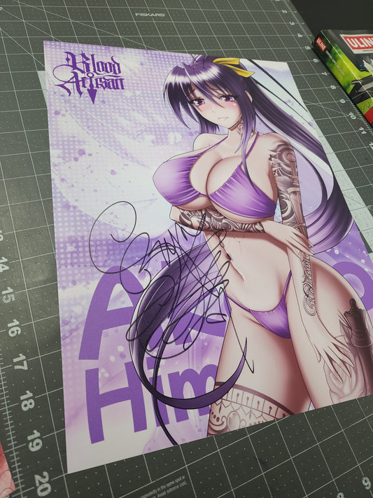Signed Akeno V2 Print. By Voice Actor Bryn Apprill